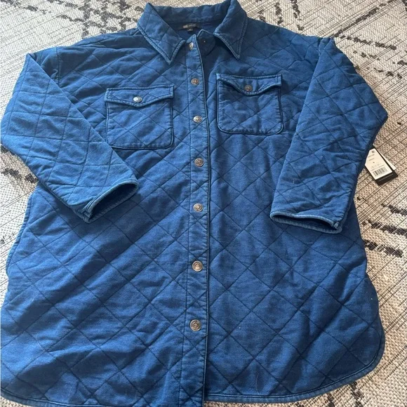 NWT Frye Denim Button Down Jacket - Shacket, Size Medium, Indigo - Picture 4 of 4